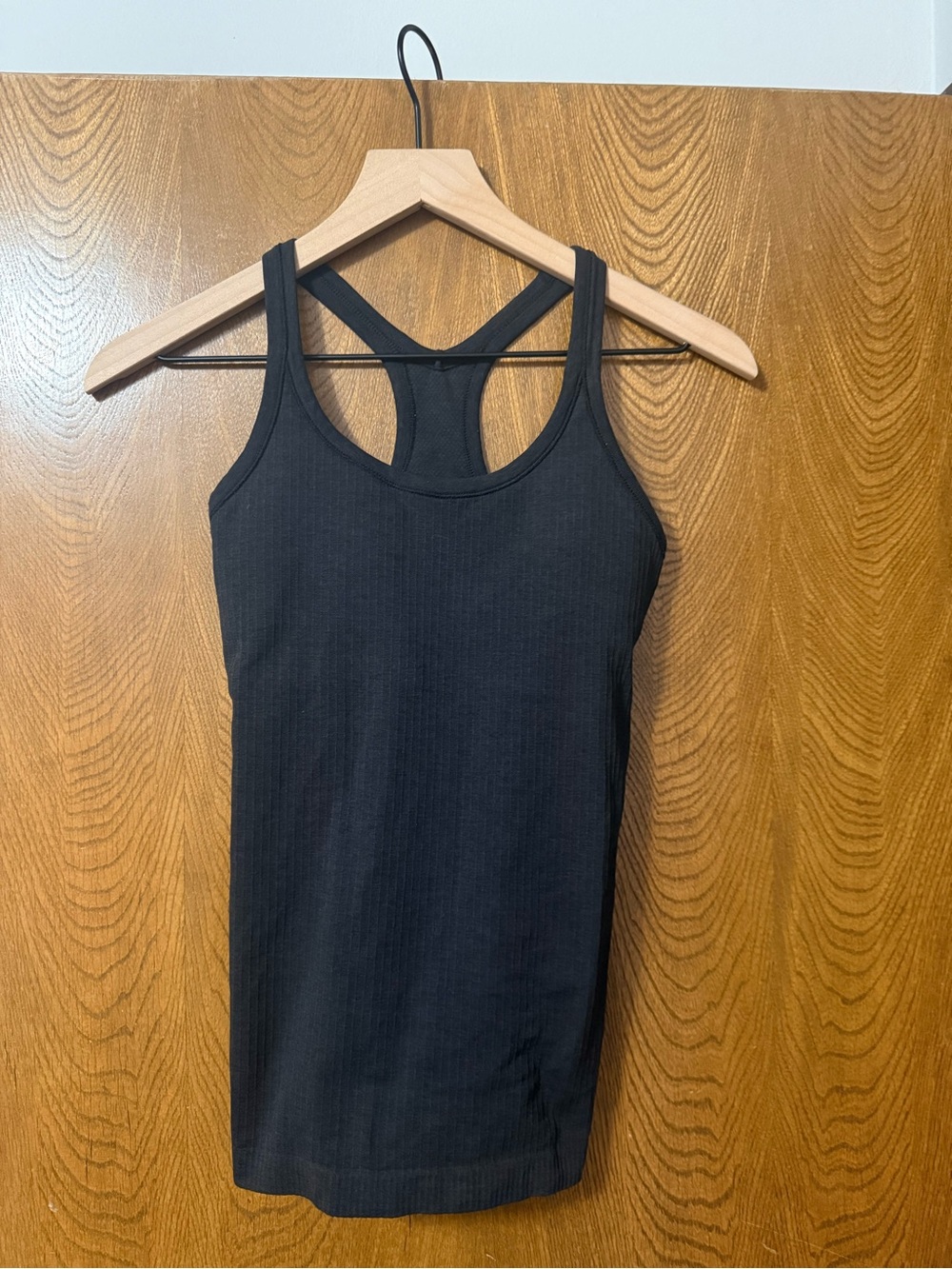 lululemon athletica Black Ribbed Racerback Tank